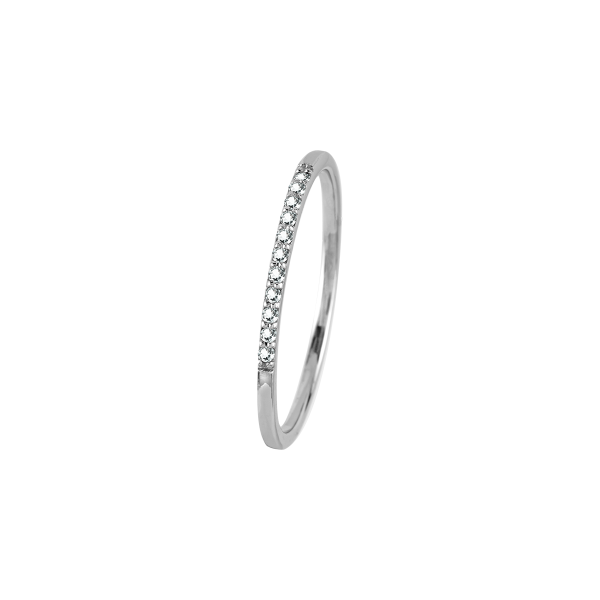 Jacques Lemans SE-R125A58 Damenring Ring Gr. 58 Sterlingsilber mit White Topaz